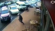 Ravenshoe explosion: Shocking CCTV footage shows fireball shoot through Queensland cafe, Australia