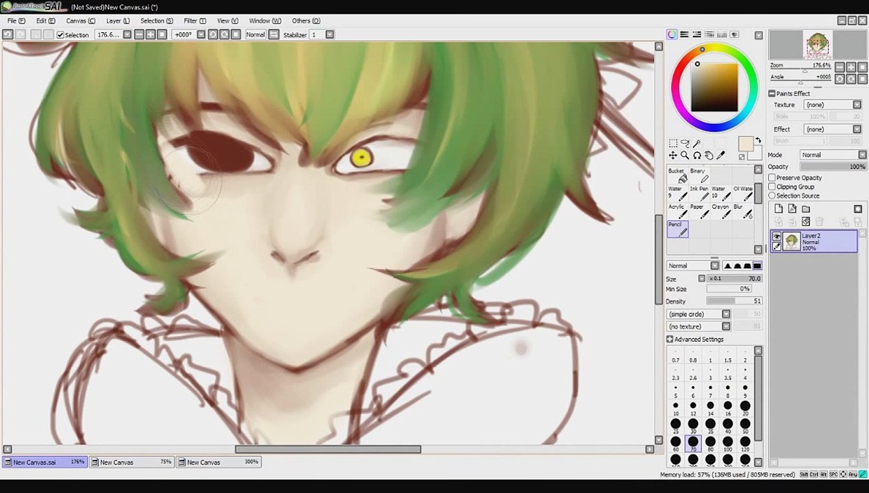 【HTF擬人化】Nutty Speedpaint/Happy Tree Friends