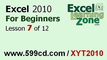 Microsoft Excel 2010 Tutorial - Part 07 out of 12 - Formatting 1