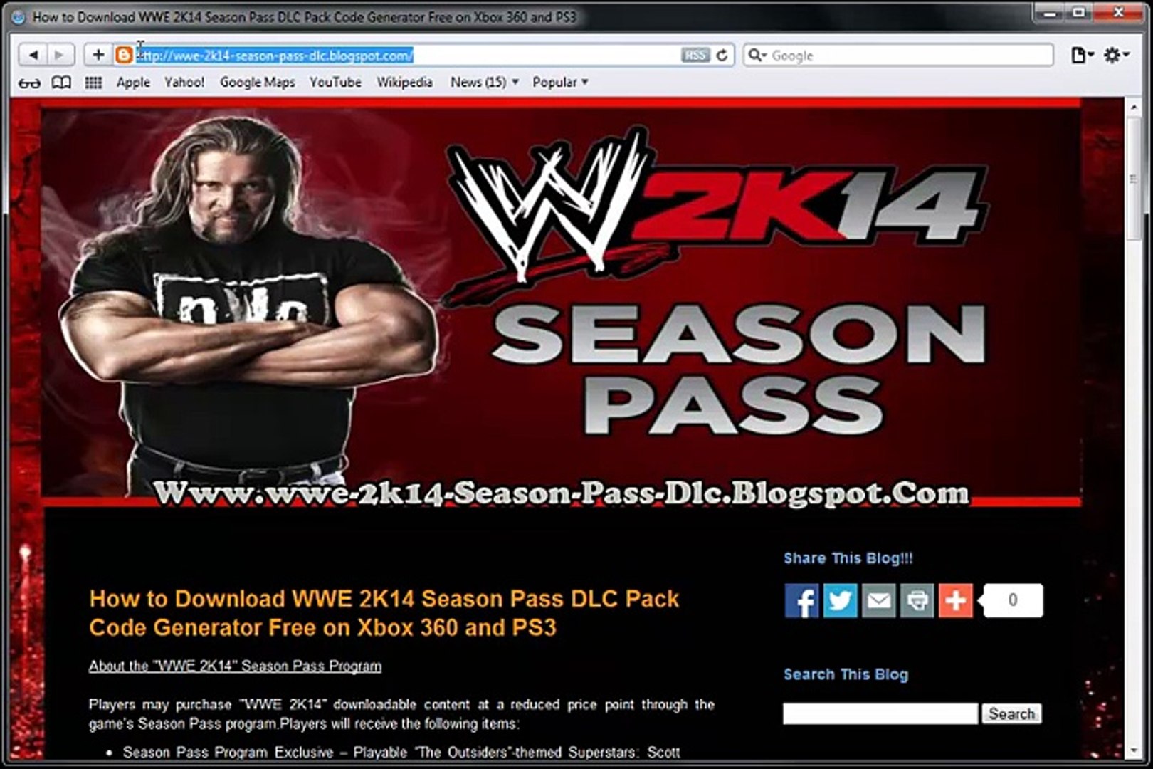 Get Free WWE 2K14 Season Pass DLC Pack Redeem Codes - Xbox 360 / PS3  Updated 2015 - video Dailymotion