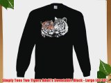 Simply Tees Two Tigers Adult's Sweatshirt Black - Large (41/43)