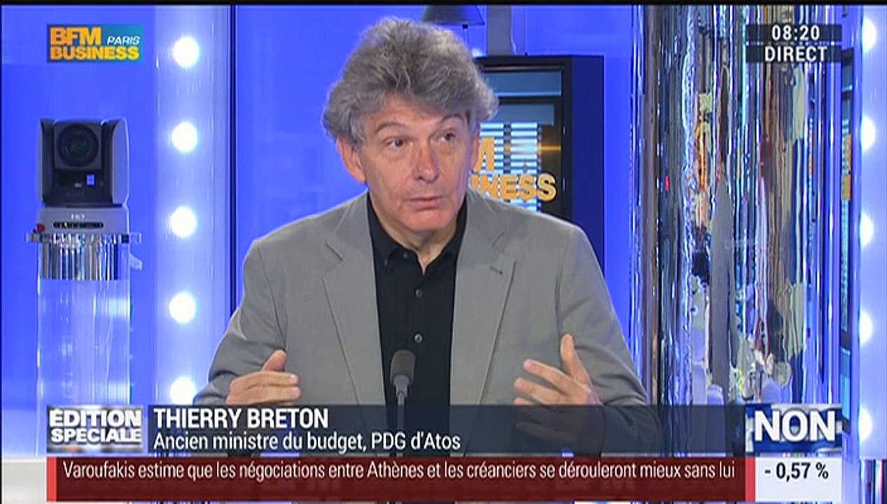 Edition Spéciale Grèce: le gouvernement grec n'a-il plus d'autres alternatives que de reprendre les négociations ? : Thierry breton (1/2) - 06/07
