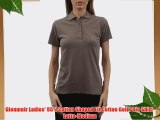 Glenmuir Ladies' 95% Cotton Shaped Fit Cotton Golf Polo Shirt-Latte-Medium