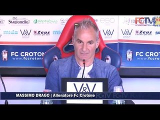 Verso #CrotoneLanciano, Massimo Drago in conferenza