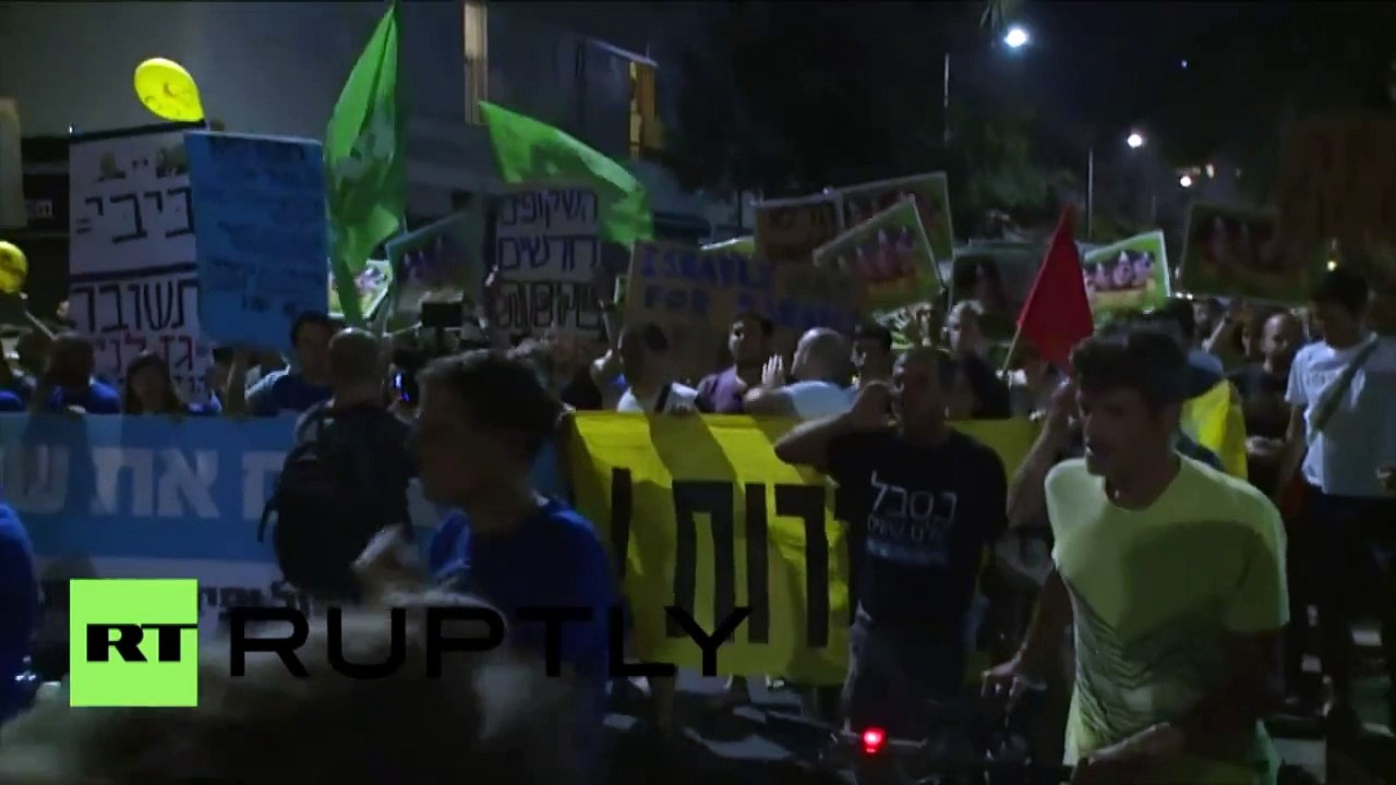 Des centaines d’Israéliens défilent à Tel-Aviv pour protester contre l’accord sur le gaz