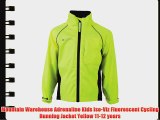 Mountain Warehouse Adrenaline Kids Iso-Viz Fluorescent Cycling Running Jacket Yellow 11-12