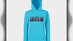 Womens Funny FLUENT IN SARCASM Hoodie Printed On Fruit of the Loom Lady-Fit Hooded Sweat-Azure