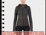 Bench Women's Gladding B Plain Hooded Long Sleeve Jumper Jumper Grey (Black Marl) Size 12 (Manufacturer