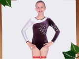 The Zone Z309 Eclipse long sleeve silver hologram panel leotard chocolate size 26