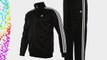 adidas Mens 3 Stripe Tracksuit Zip Fastening Top And Pants Bottoms Trousers Black/White S 36/38