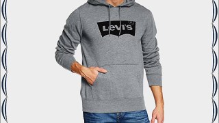 Levi's Men's Graphic PO Long Sleeve Hoodie Grey Medium