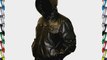 Mens Black Hooded Hoody Leather Jacket - 2XL