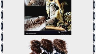 Hot Gradient Color Autumn Winter Women's Girl's Snow Ankle Boots Warm Fur Shoes
