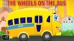 Wheels On The Bus Go Round & Round Nursery Rhyme with Lyrics - Cartoon Animation Rhymes & Baby Songs
