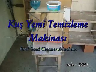 Kuş Yemi Temizleme Makinası - Bird Seed Cleaning Machine