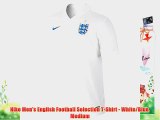 Nike Men's English Football Selection T-Shirt - White/Blue Medium