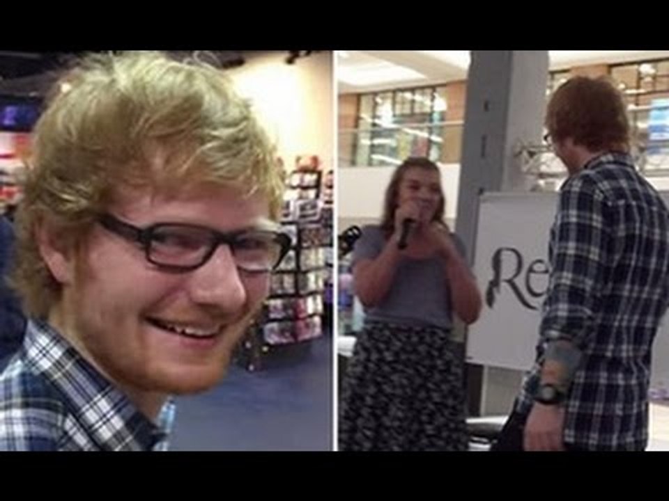 Ed Sheeran Crashes Fan’s Mall Performance Of ‘T...