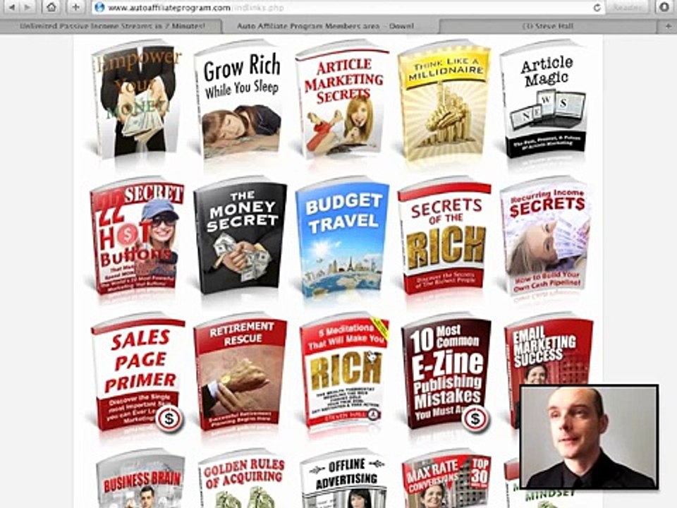 Auto Affiliate Program Member Tour By Steven Hall - Auto Affiliate Program