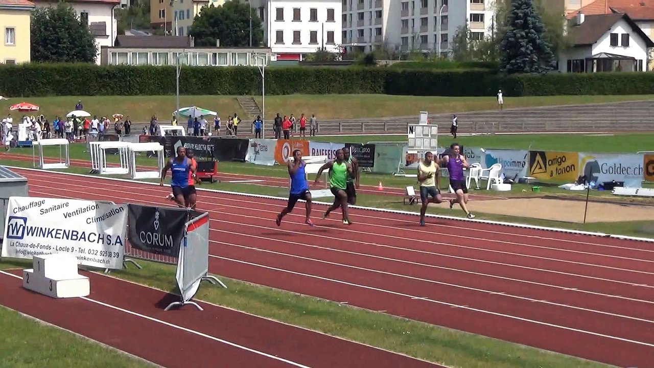 9"97 sur 100 m | La Chaux-de-Fonds 2015 | ATHLE.ch