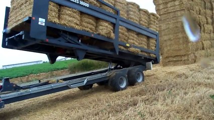 remorque autochargeuse de ballots carrés Trans Balle