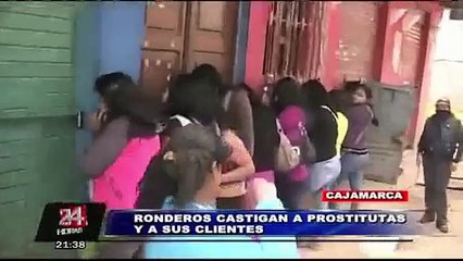 Rondas castigaron a meretrices y parroquianos en club nocturno de Cajamarca