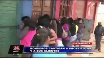 Rondas castigaron a meretrices y parroquianos en club nocturno de Cajamarca