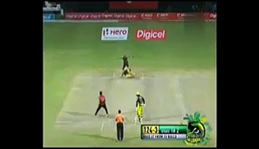 Afridi Balls 125 KPH Stinger to Russell in Caribbean Premier League