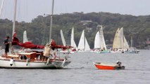 Sailing boats, yachts and launchs on Lake Macquarie, NSW Australia - 1080p HD
