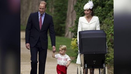 Prince George steals the show at Princess Charlotte's christening