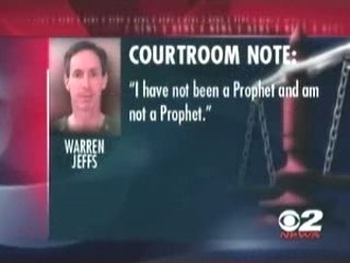 Warren Jeffs Admits He Was Never Prophet