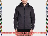 duck and cover Men's Hutton V2 Plain Long Sleeve Hoodie Grey (Anthracite Marl) Small