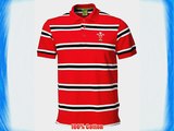 WRU Welsh Rugby Union 2015 Striped Polo Shirt X-Large