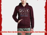 Quiksilver Men's Zip Good H4 Long Sleeve Hoodie Red (Sassafras) Large