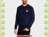 Converse Men's 08843C Plain Round Collar Long Sleeve Sweatshirt Sweatshirt Blue (Marine) X-Large