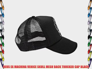 DEUS EX MACHINA VENICE SKULL MESH BACK TRUCKER CAP BLACK