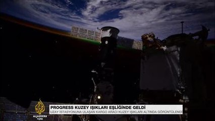 Progress uzay istasyonuna ulaştı
