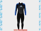 (KIDS CSR XLG blue) KIDS Soles Up Front 5/4/3 Winter Steamer Wetsuit. Ideal for Surfing Kayaking