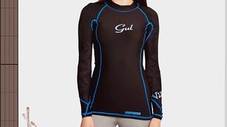 Gul Women's Viper Recore Long Sleeve Thermal Rash Guard - Black Size 8