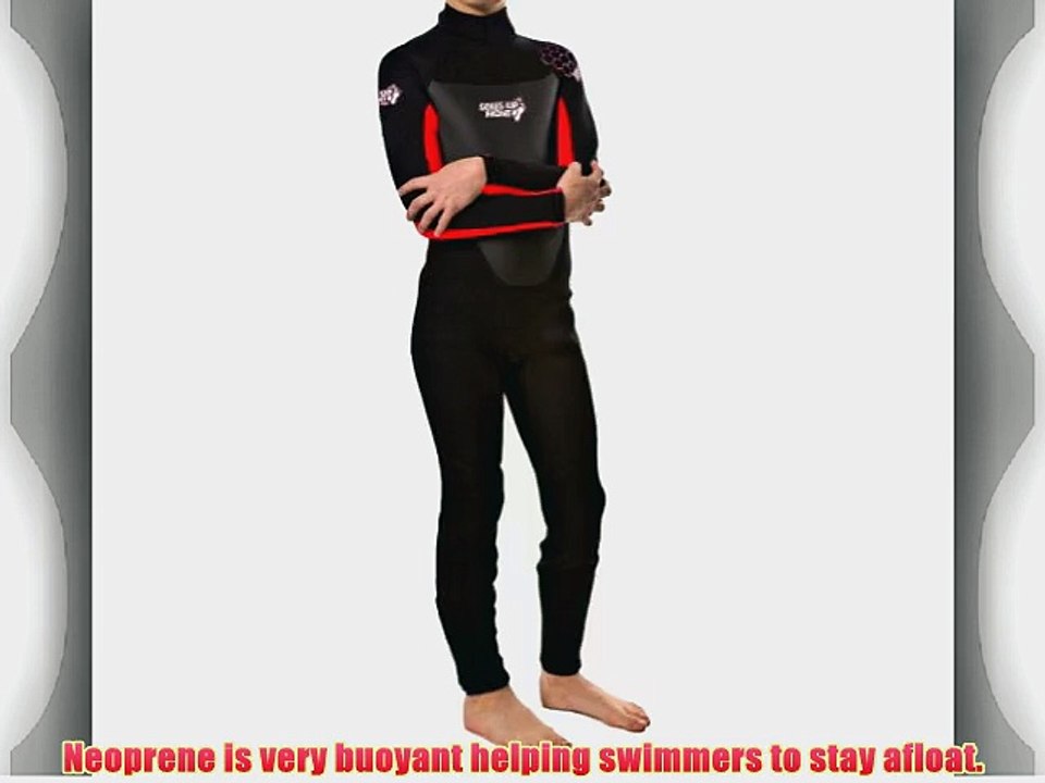 (11-12Y R) Childrens Full Length Wetsuit by Soles Up Front. 2mm Neoprene.