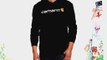 Carhartt Mens Signature Logo Midweight Hooded Sweatshirt Black 100074