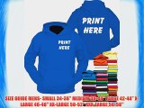 Mens / Adults Custom Printed Hoodie Personalised Hooded Sweatshirt Workwear Casual and GiftTEST