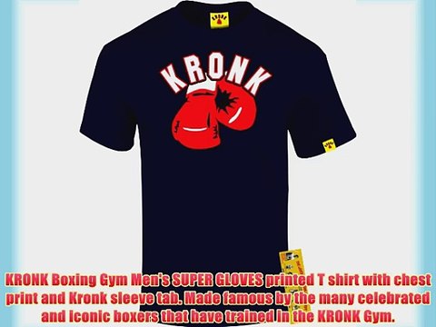 Kronk Boxing Men's Super Gloves T Shirt Navy xx-large Adonis Stevenson Klitschko Lennox Hitman