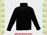 UCC Unisex Full Zip Polar Fleece Jacket (L) (Black)
