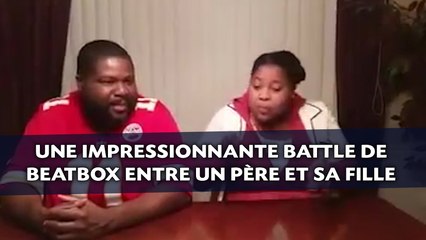 Une impressionnante battle de beatbox entre un père et sa fille