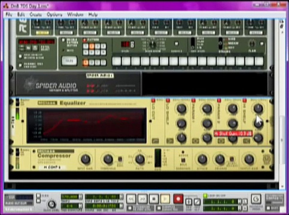 Drum and Bass Tutorial: Day 1 pt. 2- EQing a DnB Beat [7 Day Song]