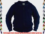 Mens Kingsize Hoodie Hooded Top Zipped Sweatshirt BLACK SIZE 6XL 62-64 CHEST