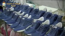 Napoli - Gdf scopre fabbrica scarpe Hogan contraffatte, 10 arresti (22.05.12)