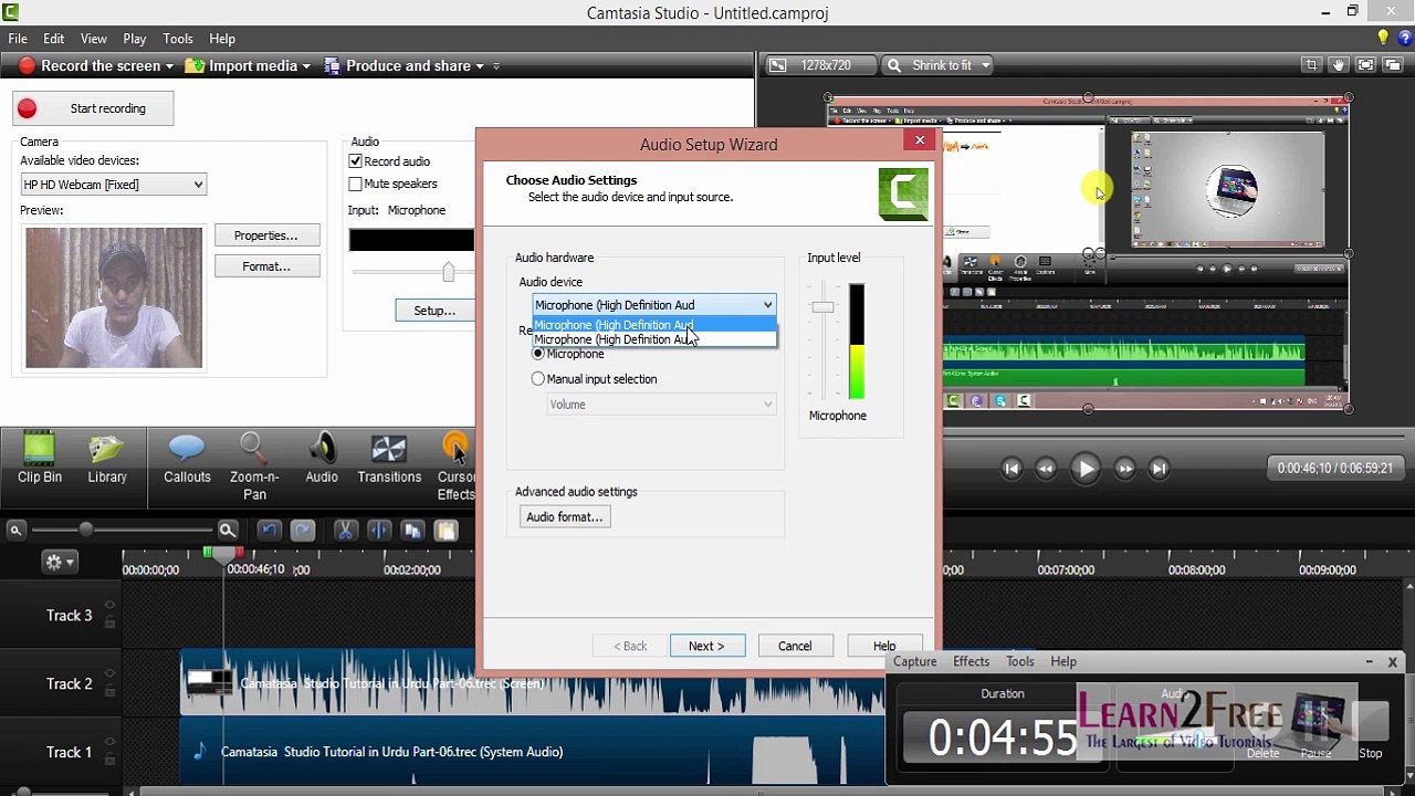 Camatasia  Studio Tutorial in Urdu Part-08