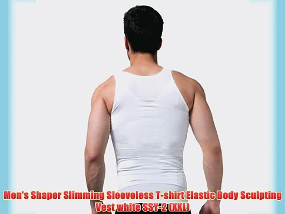 Sodacoda Mens Compression Tummy Control Vest Belly Slimming Body Shaper Muscle Shirt
