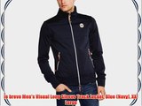 le breve Men's Visual Long Sleeve Track Jacket Blue (Navy) XX-Large